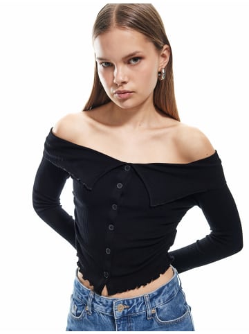 KOTON TSHIRT LS in Schwarz