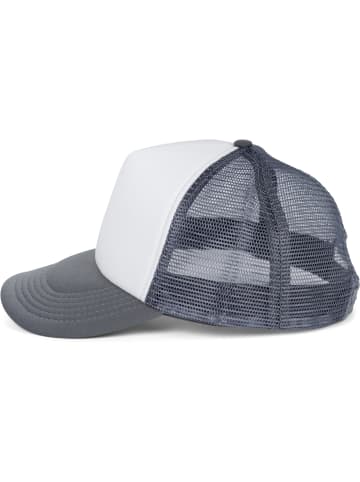 styleBREAKER Mesh Cap in Weiß-Dunkelgrau