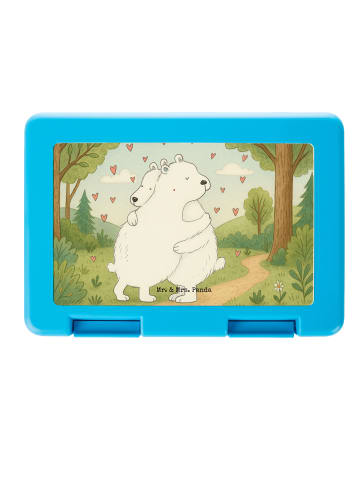 Mr. & Mrs. Panda Vesperbox Eisbär Umarmen Design ohne Spruch in Weiß