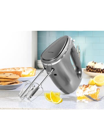 Salter Handmixer 300 W COSMOS, 5 Geschwindigkeiten in Silbern, 18 x 18 x 15 cm