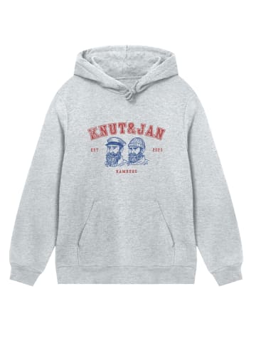 F4NT4STIC Hoodie Knut & Jan Hamburg Vintage Seemänner in grau meliert