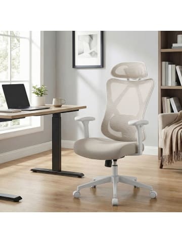 SONGMICS Bürostuhl Kime in Cappuccinobeige - (B)70 x (H)125 x (T)70 cm