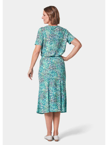 GOLDNER Kurzgröße: Weiches Jersey-Set mit Grafik-Muster in bunt / gemustert