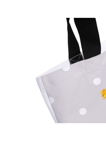 Mr. & Mrs. Panda Shopper Bären mit Hut mit Spruch in Grau Pastell