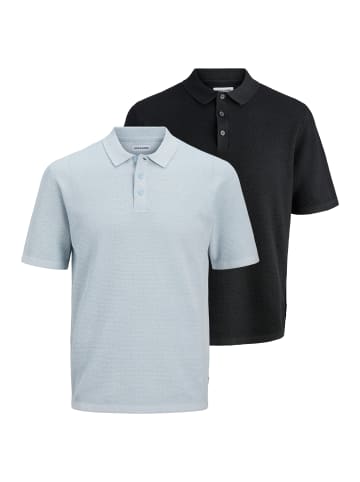 Jack & Jones Poloshirt George in Hellblau / schwarz