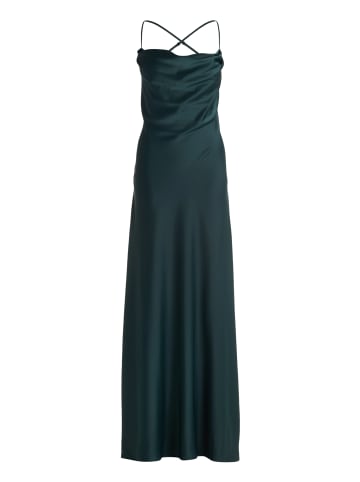 Vera Mont Abendkleid mit Wasserfallausschnitt in Dusty Slate