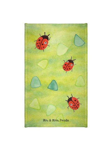 Mr. & Mrs. Panda Handtuch Marienkäfer Design Design ohne Spruch in Weiß