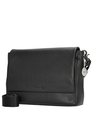 Mandarina Duck Mellow Leather - Umhängetasche 30 cm (warm taupe) in schwarz