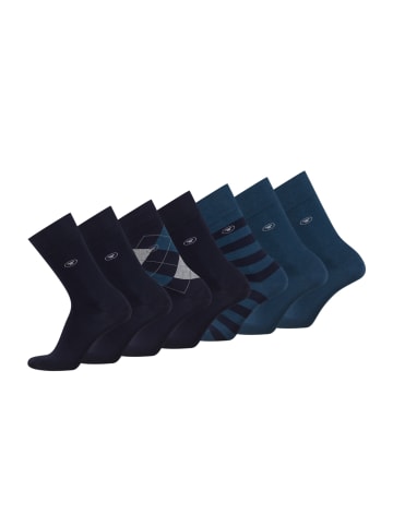Tom Tailor 7er Pack Basicsocks in Geschenkboxinwarm grey