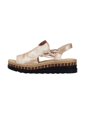 rieker Sandalen mit Keilabsatz Beige