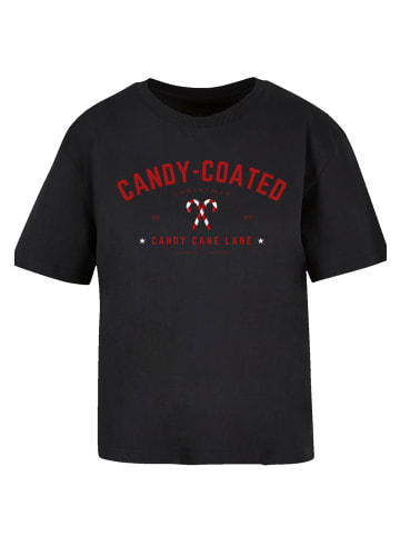 F4NT4STIC Ladies Everyday Tee Weihnachten Candy Coated Christmas in schwarz