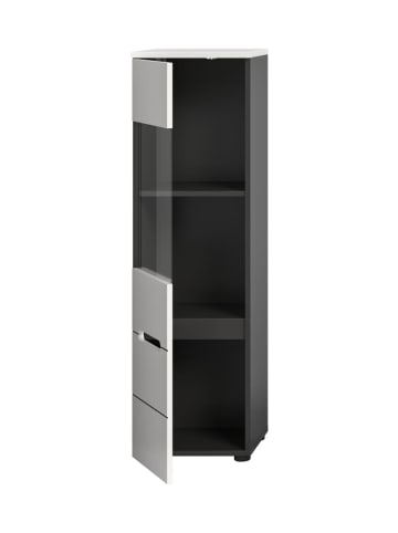 ebuy24 Vitrinenschrank Canu Weiß 36 x 33 cm