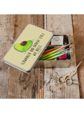 Mr. & Mrs. Panda Kaffeedose Avocado Schwangerschaft mit Spruch in Gelb Pastell