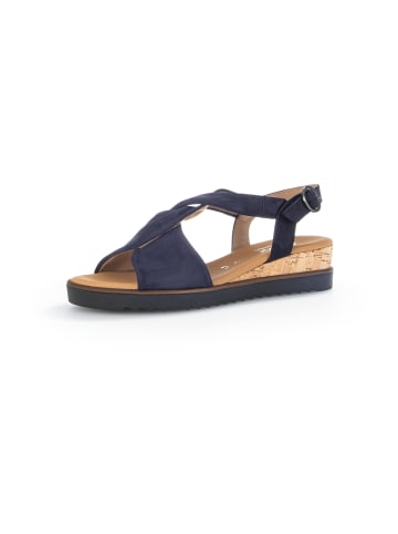 Gabor Keilsandaletten in Blau