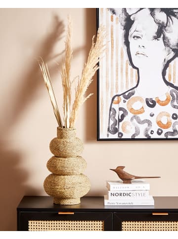 Beliani Dekovase MARANG in Naturfarben/Beige - (W) 23 x (H) 41 x (L) 23 cm