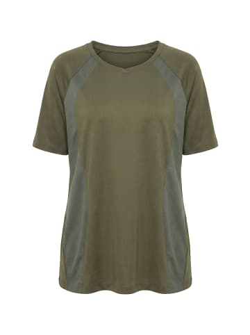 Ulla Popken Shirt in olivgrau