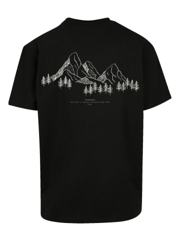 F4NT4STIC Herren T-Shirt Oversized PLUS SIZE Mountain Berge in schwarz