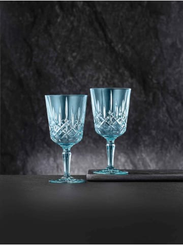 Nachtmann 6er Set Cocktail- / Weingläser Noblesse Colors 355 ml in Aqua
