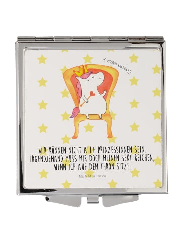 Mr. & Mrs. Panda Klappbarer Spiegel Einhorn Prinzessin mit Spruch in Weiß