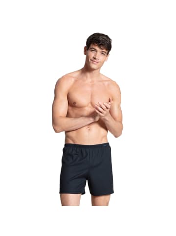 Calida Web-Boxershorts 4er Pack in Dunkelblau/Weiß