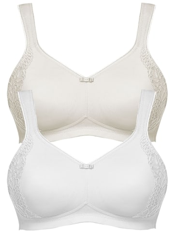 SUSA 2er Pack Minimizer BH ohne Bügel London in Champagner Weiss