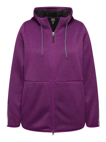 Ulla Popken Sweatjacke in aubergine
