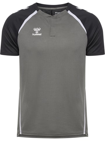 Hummel Druckknopf Polo Hmllead Herren in STEEL GRAY/ASPHALT