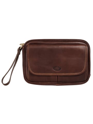 piké Handgelenktasche echt Leder in braun