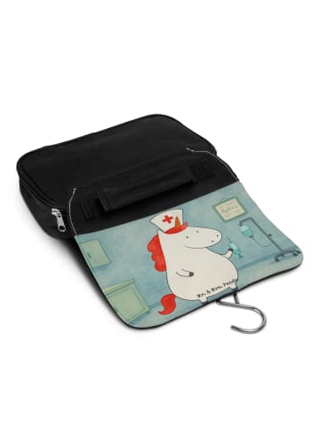 Mr. & Mrs. Panda Schminktasche Einhorn Krankenschwester Design o... in Weiß