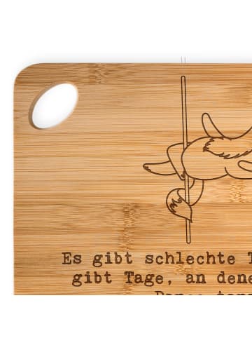 Mr. & Mrs. Panda Brett Fuchs PoledanZeichen mit Spruch in Braun