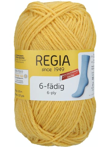 Regia Handstrickgarne 6-fädig Uni, 50g in Banane