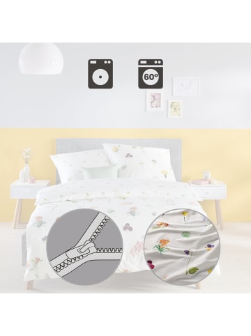 Fleuresse Mako-Satin Wendebettwäsche in bunt