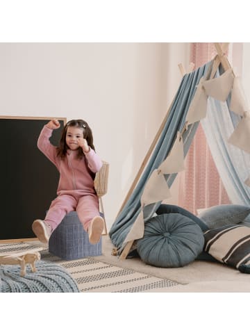 relaxdays Sitzhocker in Grau - (B)35 x (H)36 x (T)35 cm