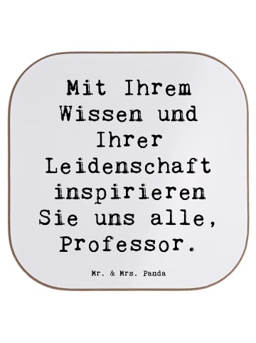 Mr. & Mrs. Panda Untersetzer Glas Spruch Inspirierender Professo... in Weiß