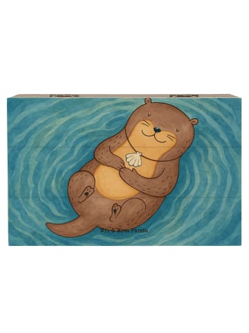 Mr. & Mrs. Panda Geschenkbox Otter Muschel Design ohne Spruch in Weiß