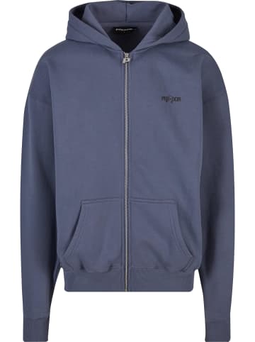 PEGADOR PEGADOR Zip-Kapuzenpullover in washed shadow blue