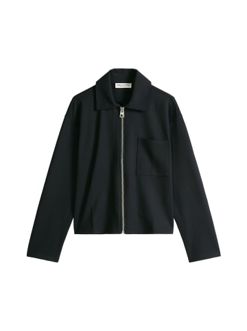 Marc O'Polo Jersey-Zip-Jacke loose in Deep Night Blue