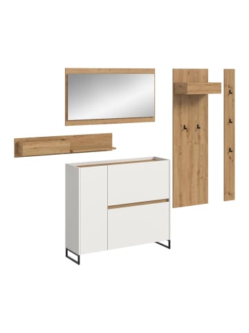 ebuy24 Garderobenmöbel Drive Weiß 192 x 32 cm