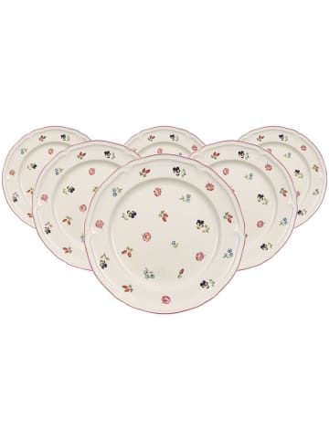Villeroy & Boch 6er Set Speiseteller Petite Fleur ø 26,7 cm in weiß