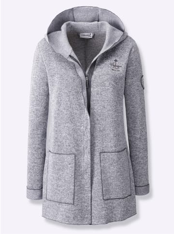 WITT WEIDEN Strickfleece-Jacke in anthrazit-meliert