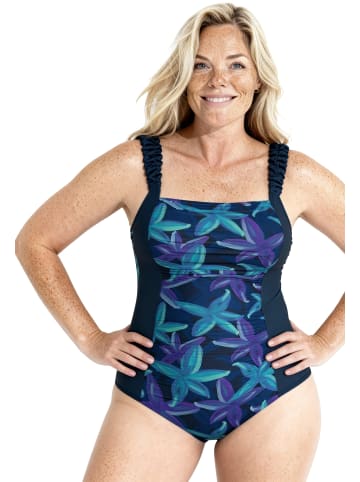 Ulla Popken Badeanzug in dunkelblau