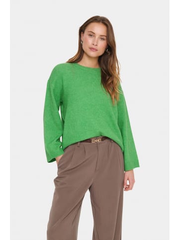 SAINT TROPEZ Strickpullover LarnaSZ Lockere Passform in Greenbriar