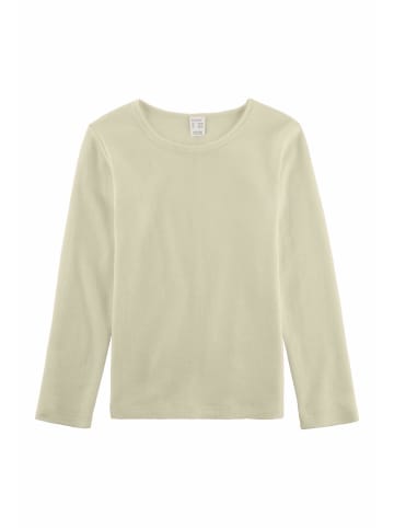 Hessnatur Hessnatur Langarmshirt aus Bio-Merinowolle mit Seide in natur