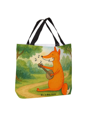 Mr. & Mrs. Panda Shopper Fuchs Gitarre Design ohne Spruch in Weiß