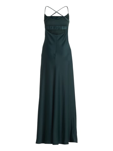Vera Mont Abendkleid mit Wasserfallausschnitt in Dusty Slate