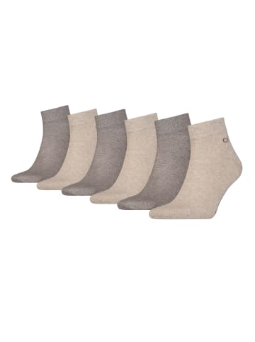 Calvin Klein Socken CK MEN SOCKS 6P in Brown Melange