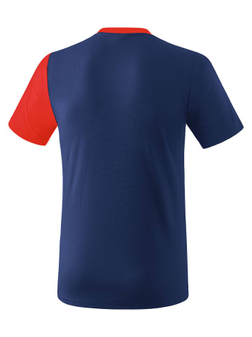 erima 5-C T-Shirt in new navy/rot/weiss