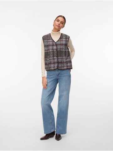 Vero Moda Teddyfell Weste in Capers