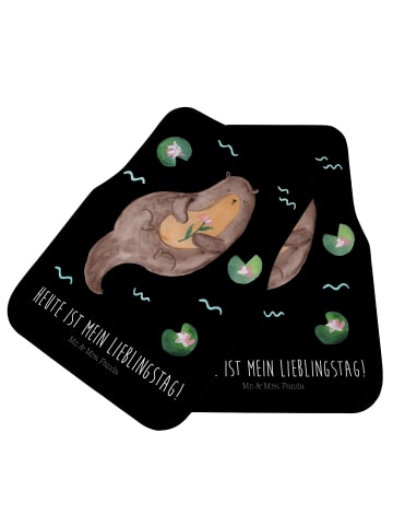 Mr. & Mrs. Panda Automatte Otter Seerose mit Spruch in Schwarz
