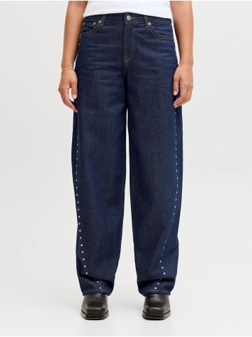 JJXX Barrel Fit Jeans in Dark Blue Denim